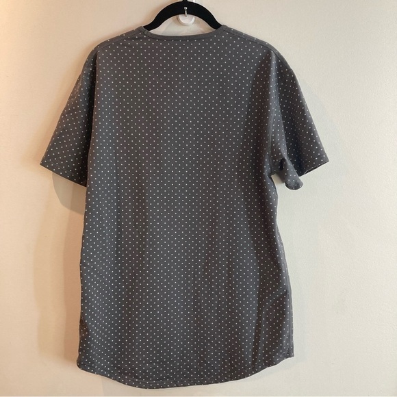 BYLT Sz M  Drop Cut S/S Polka Dot Super Soft Short Sleeve T-shirt Tee - Picture 4 of 9